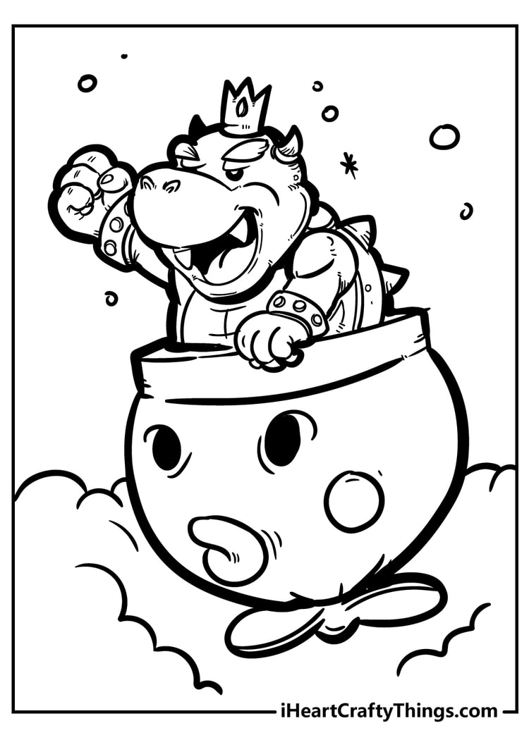 Super mario bros coloring pages free printables