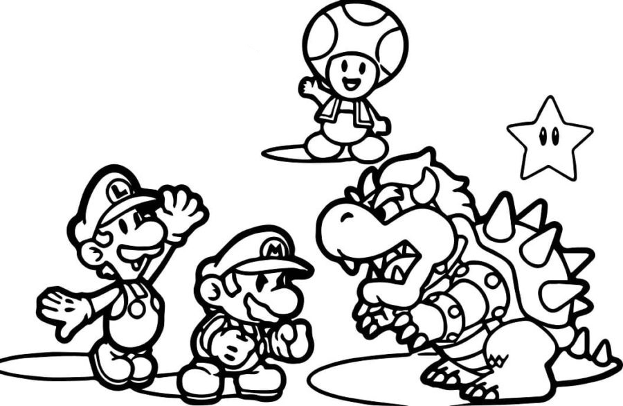 Bowser coloring pages by coloringpageswk on