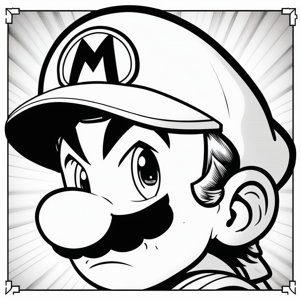 Awesome super mario bros coloring pages