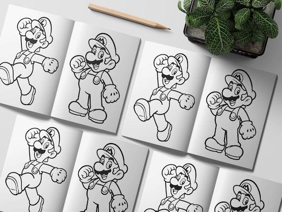 Super mario coloring book pages coloring pages printable download now