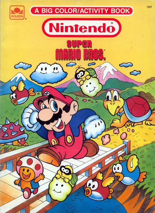 Super mario bros coloring activity books