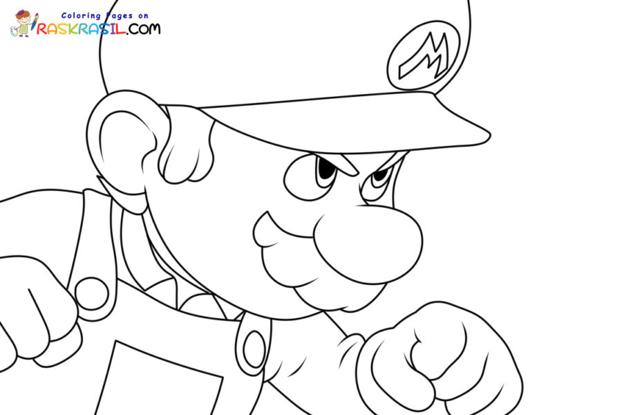 The super mario bros movie coloring pages