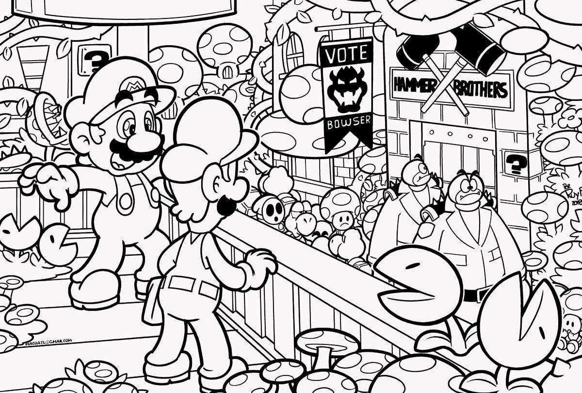 Super mario bros movie coloring book by cheal rcasualnintendo