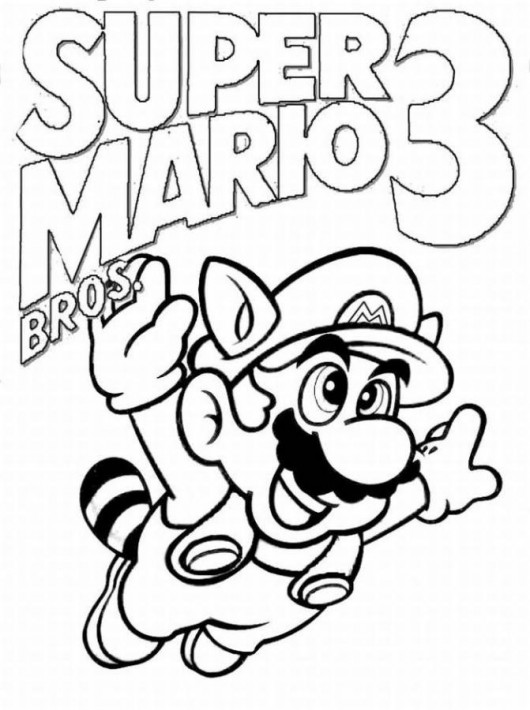 Free printable mario coloring pages for kids