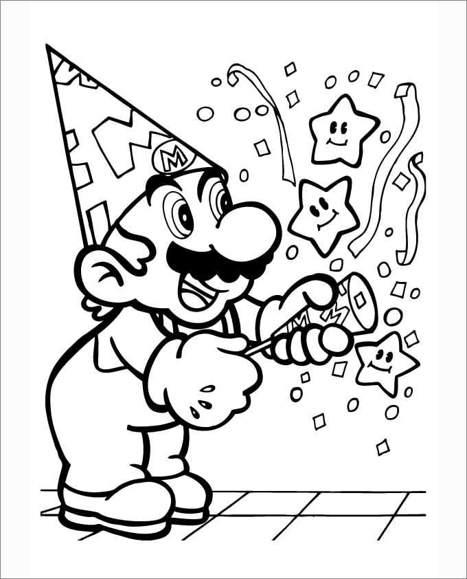 Mario coloring pages