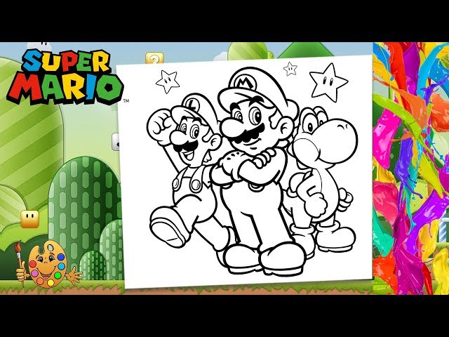 Coloring super mario bros