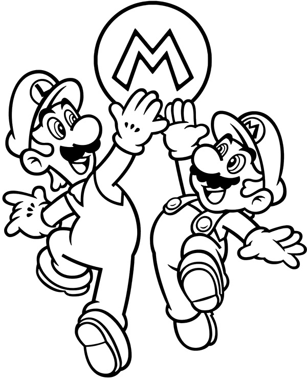 New mario coloring pages released