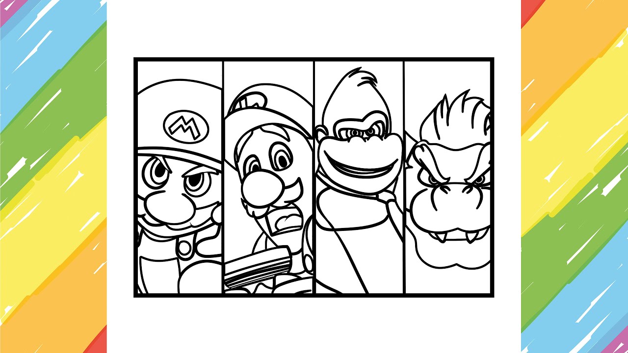 The super ario bros ovie coloring pages ario coloring idranger