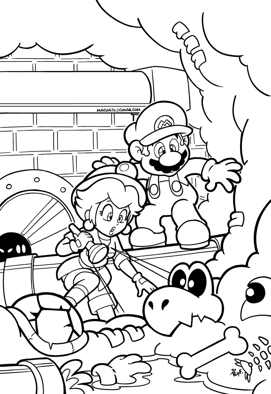 Macoatl on x more pages from my remake of the super mario movie in coloring book form happy marday supermario supermariobros smbthemovie remake coloringbook nintendo mario luigi peach httpstcorfyflcsis x