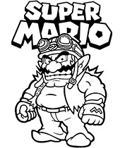 Super mario coloring pages to print