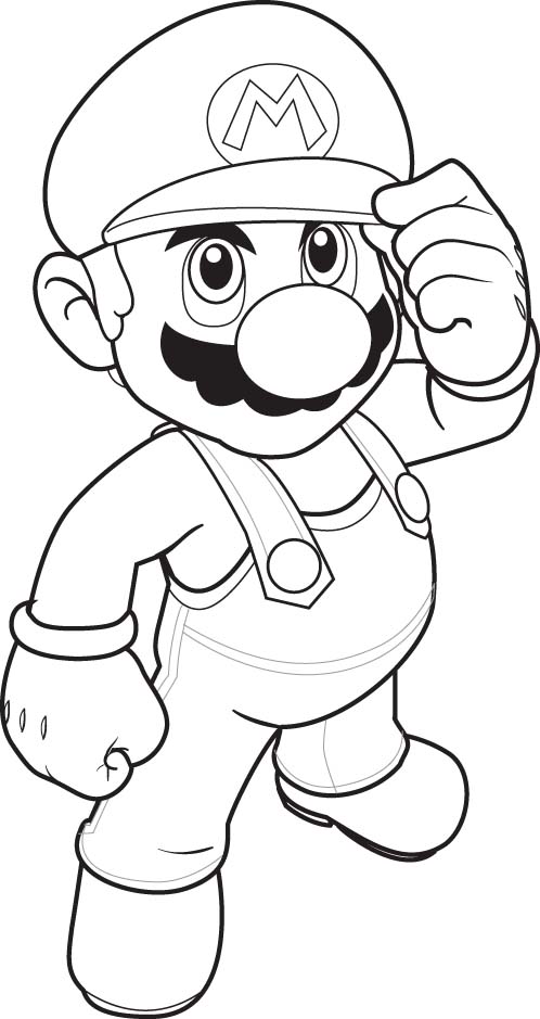 Super mario coloring pages