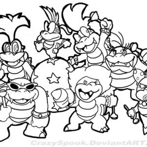 Super mario bros coloring pages printable for free download