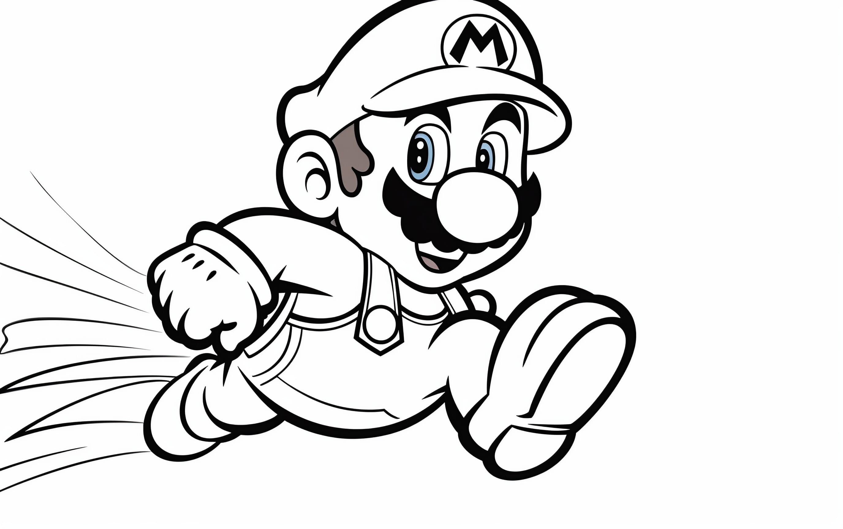 Mario coloring pages for free printable