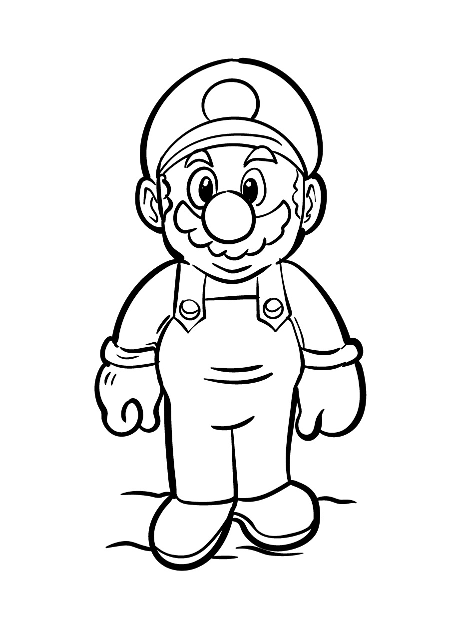 Super mario coloring pages by coloringpageswk on