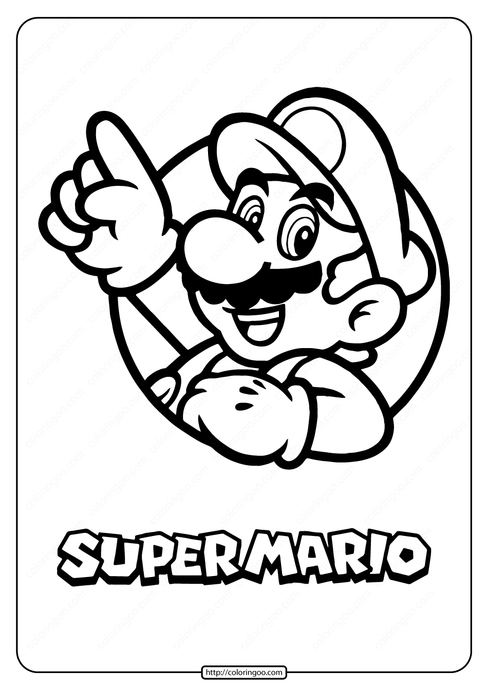 Printable super mario pdf coloring page mario coloring pages super mario coloring pages super mario