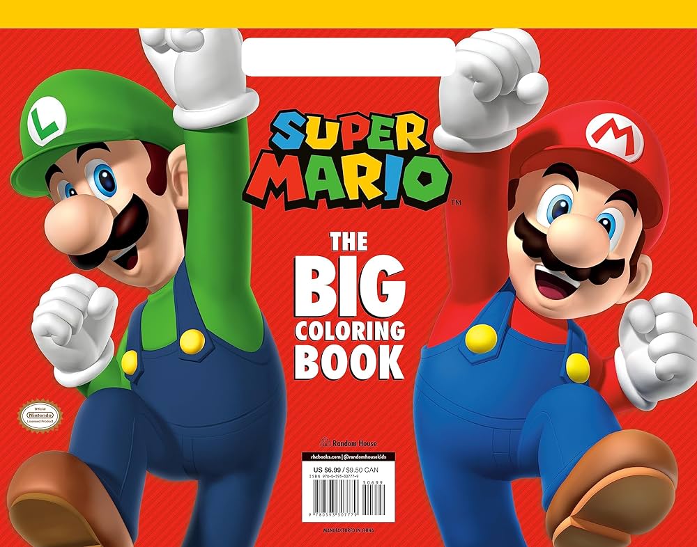 Super mario the big coloring book nintendo random house random house books