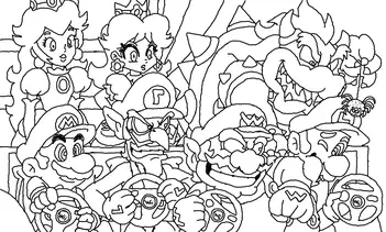 Coolest wario coloring pages