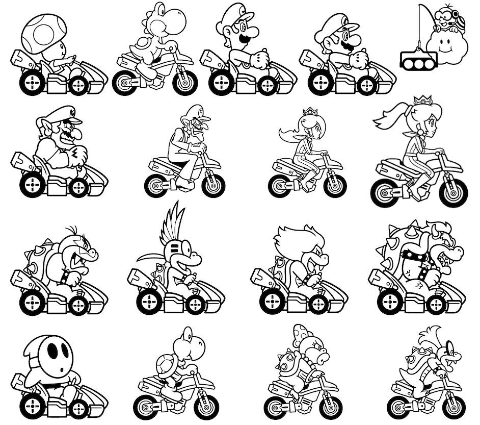 Mario svg mario kart svg for cricut mario png