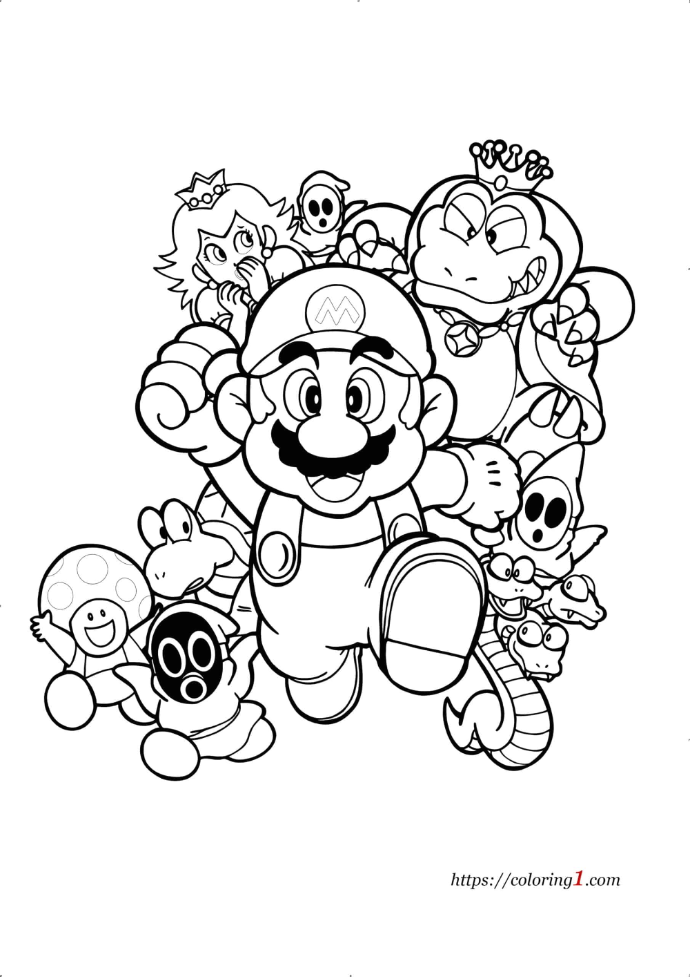 Svg ideas svg super mario coloring pages mario coloring pages