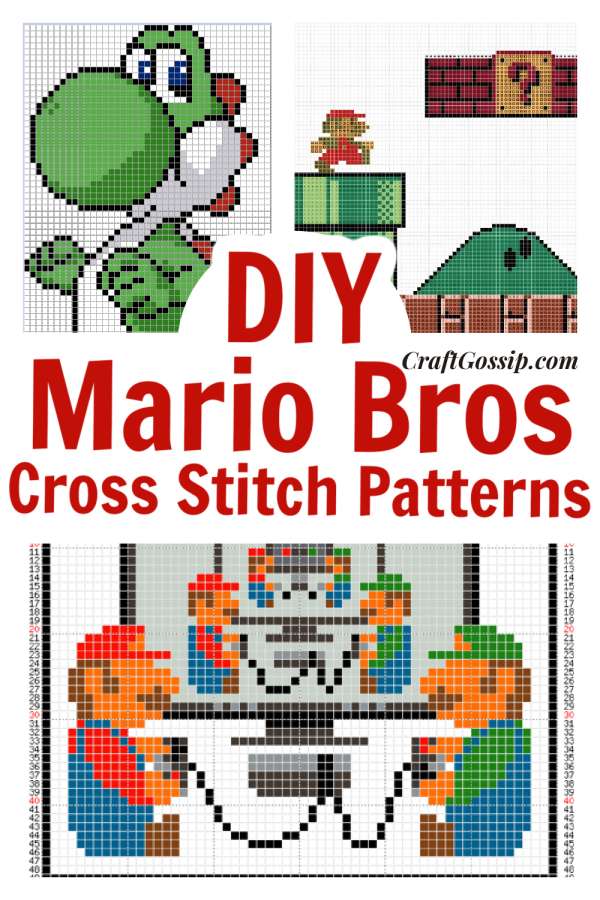 Awesome super mario brothers cross stitch patterns â cross