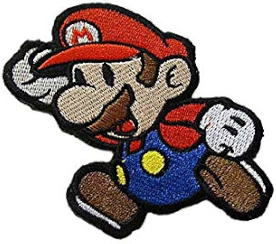 Super mario brothers military hook loop tactics morale embroidered patch home kitchen