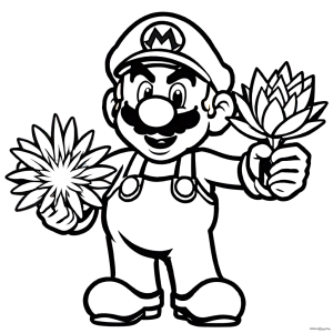 Mario coloring pages for free â â lulu pages