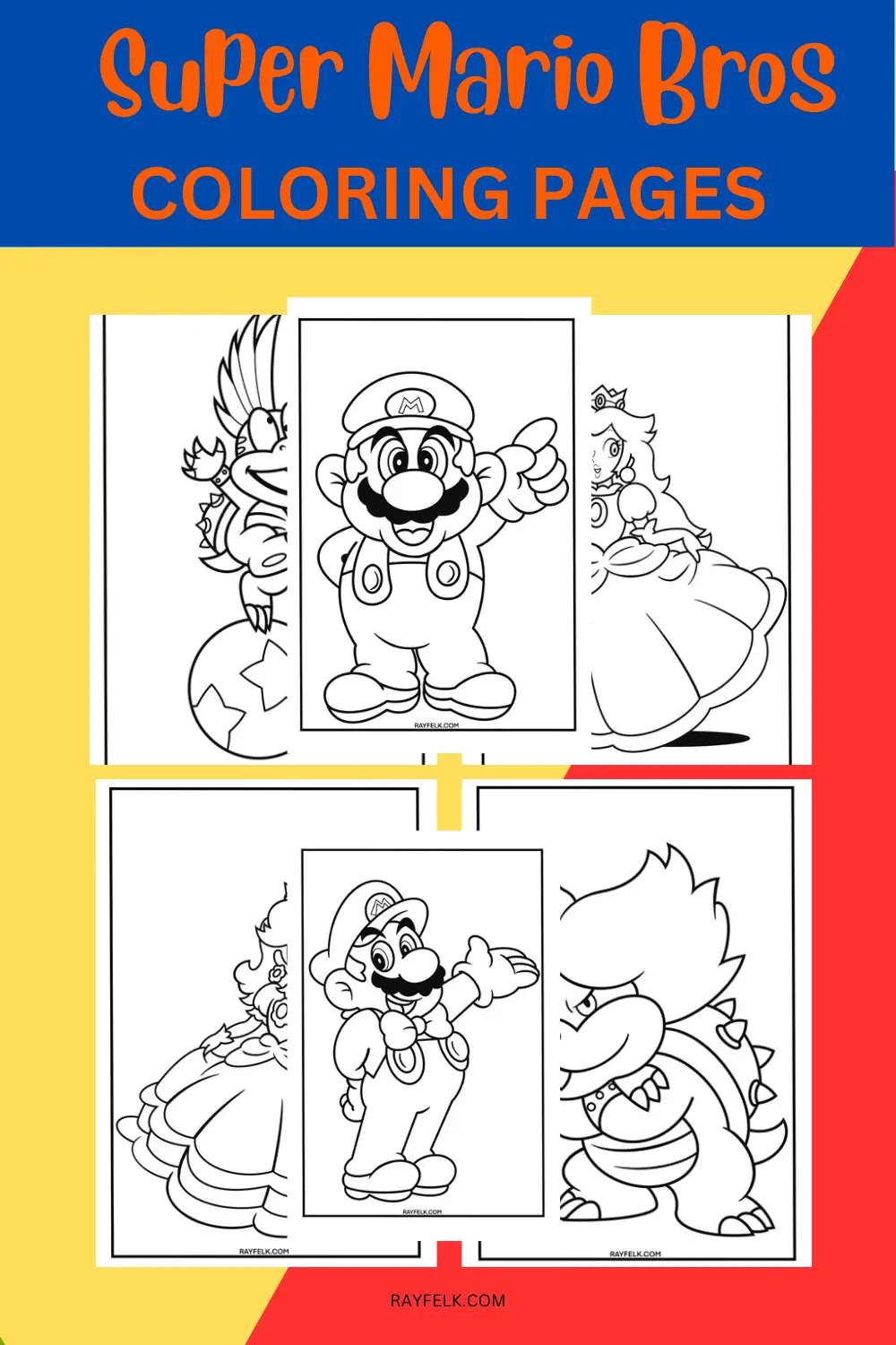 Super mario bros coloring pages free printable pdfs