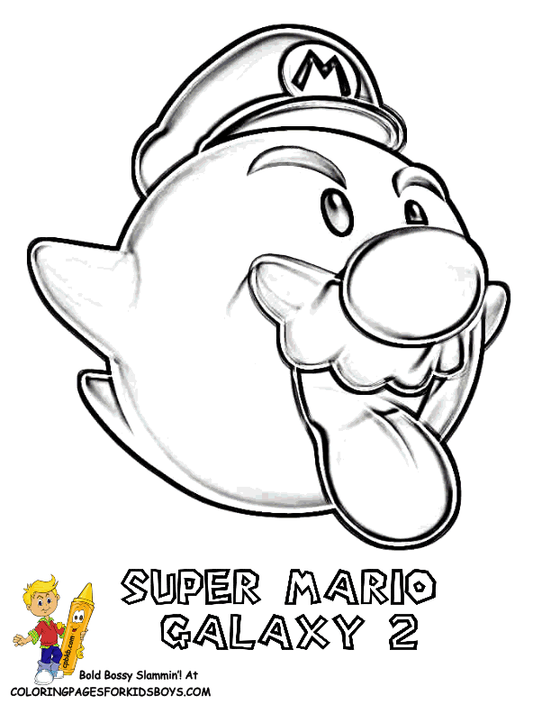 Super mario galaxy coloring pages n free image download