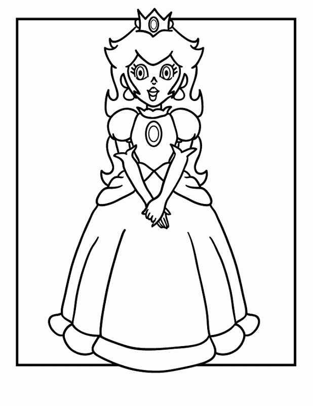 Super mario coloring pages