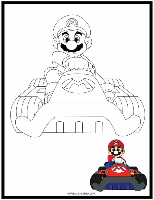 Free printable mario coloring pages homemade heather