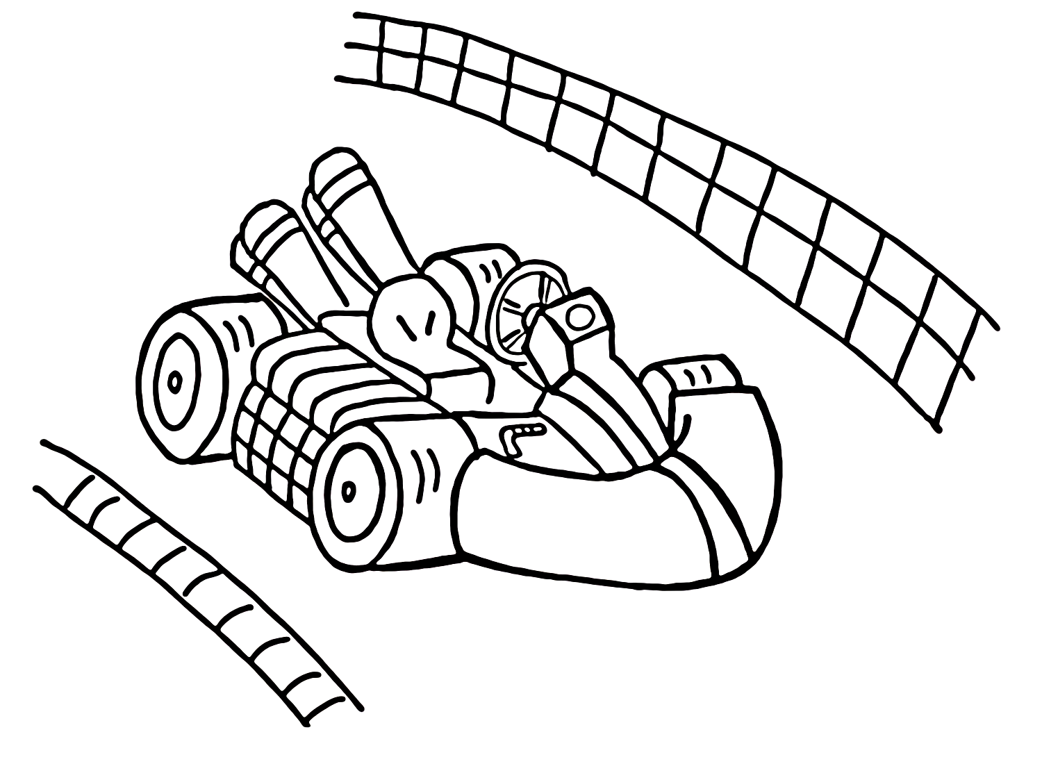 Mario kart coloring pages printable for free download