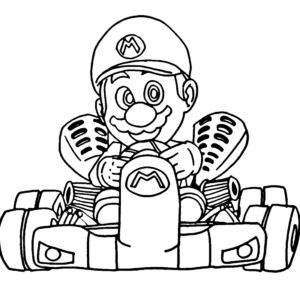 Mario kart coloring pages printable for free download