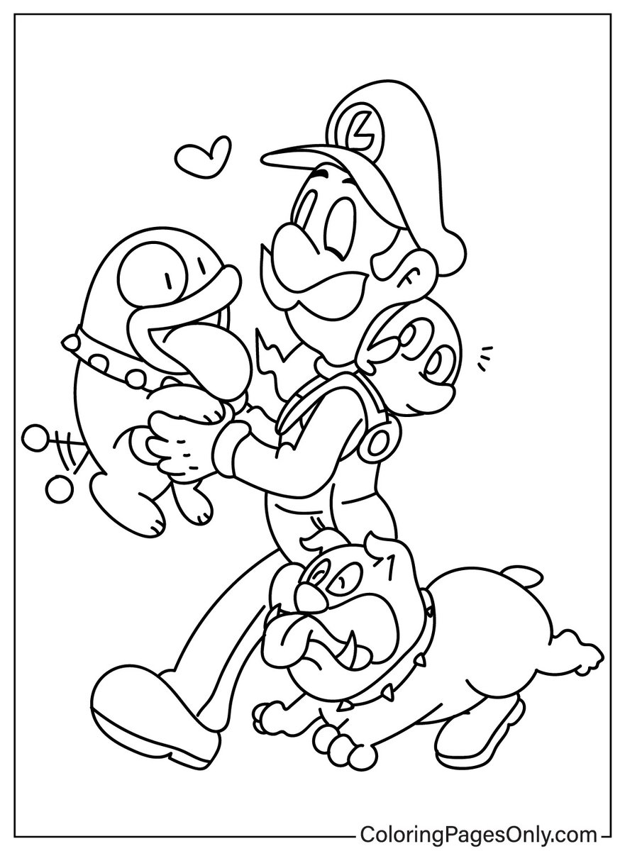 Coloring pages only on x ðð luigi coloring pages ðïð httpstcoehhnakmxz luigi mario supermario cartoon games coloringpagesonly coloringpages coloringbook art fanart sketch drawing draw coloring usa trend trending