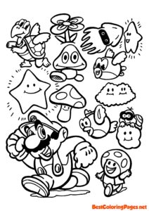 Mario coloring pages