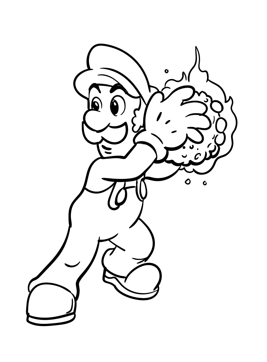 Super mario coloring pages by coloringpageswk on