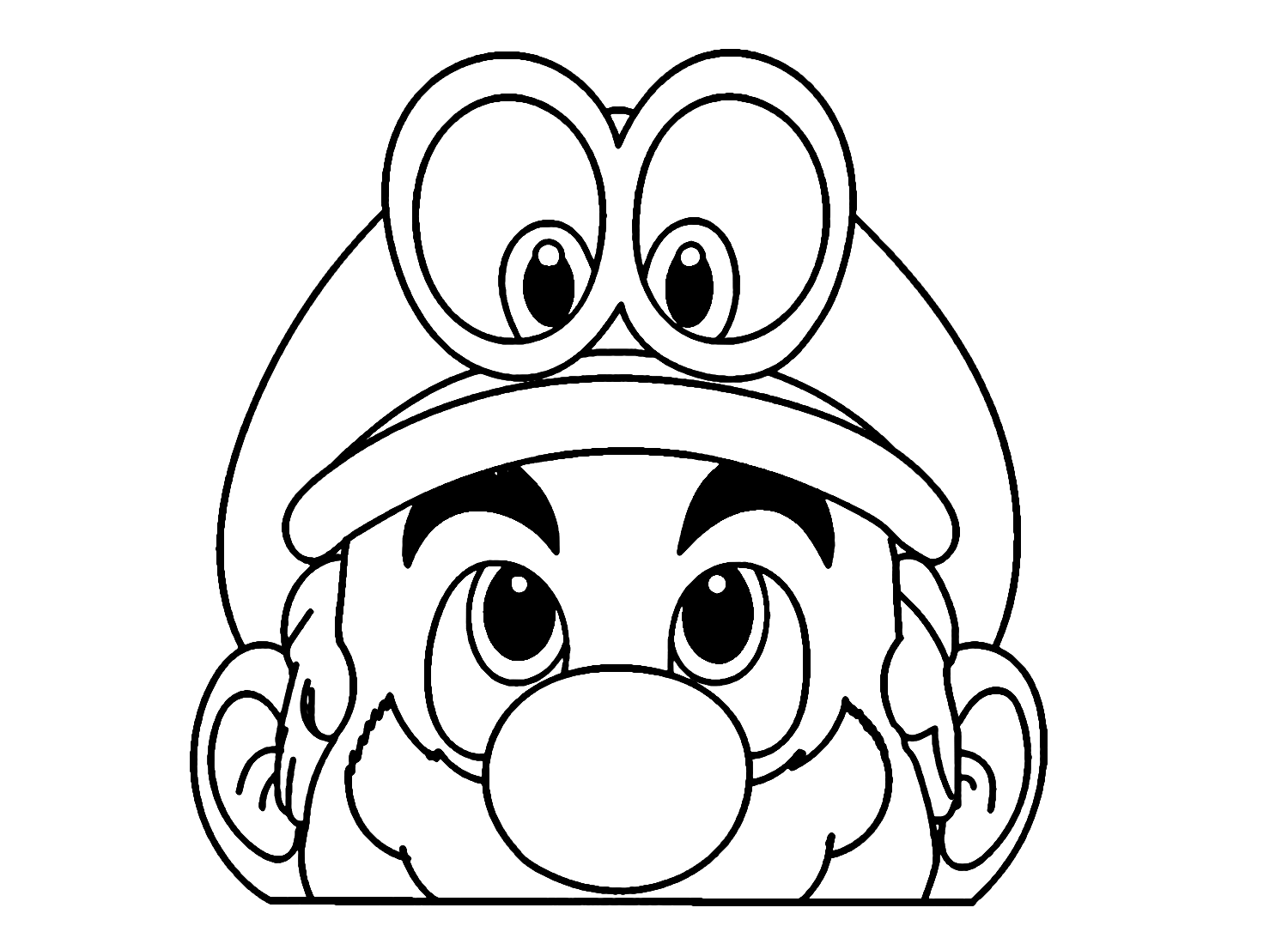 Super mario odyssey coloring pages