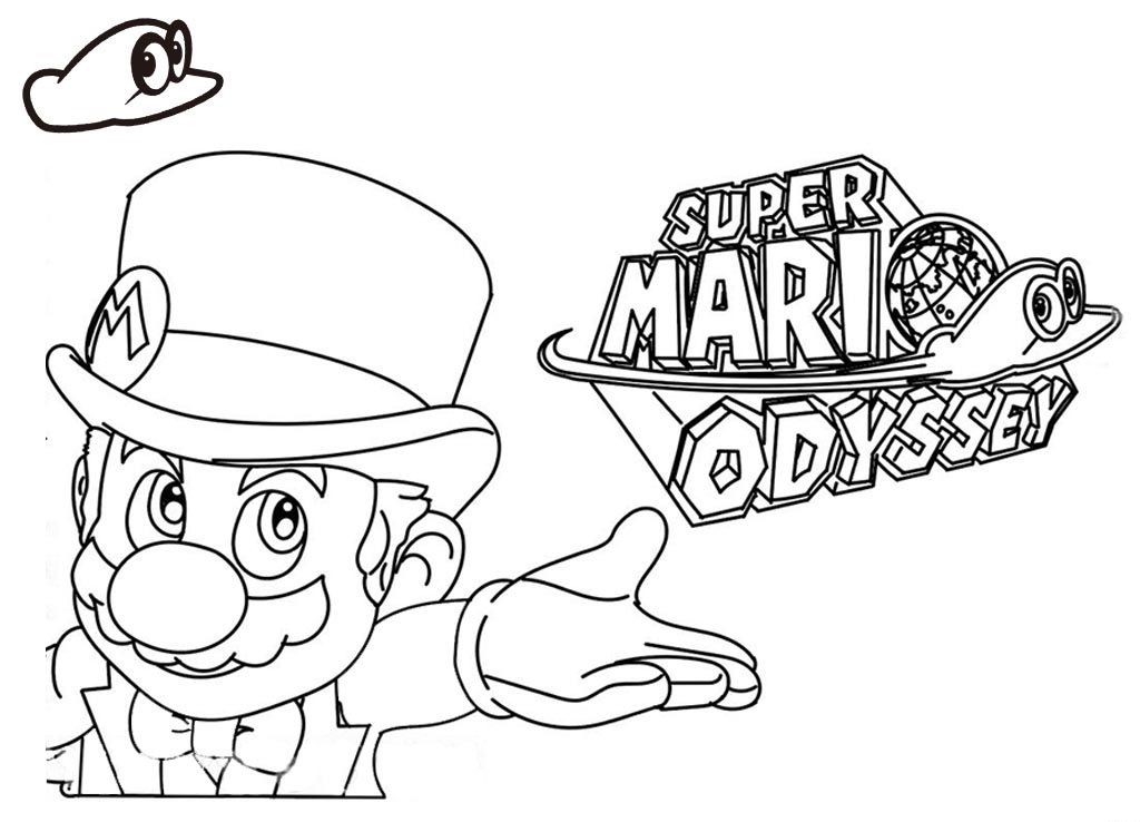 Fabulous mario odyssey coloring pages pdf