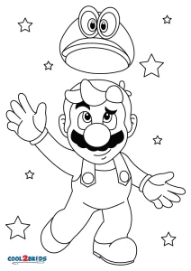 Free printable super mario odyssey coloring pages for kids