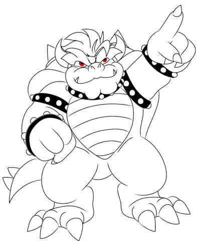 Free mario coloring pages