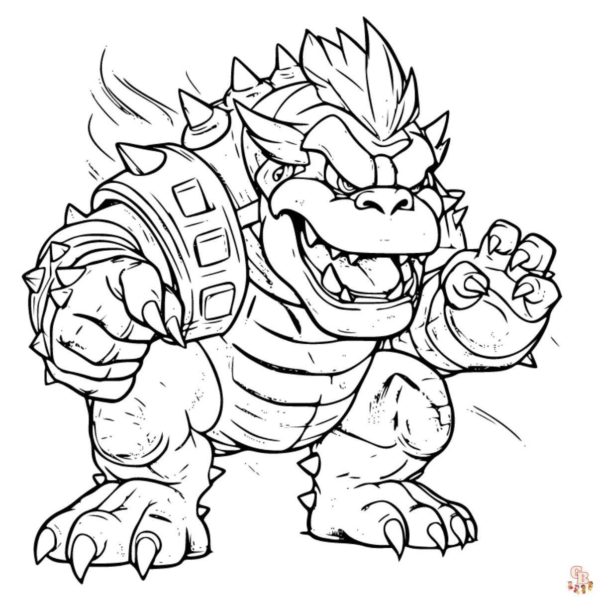 Free mario coloring pages printable for kids and adults