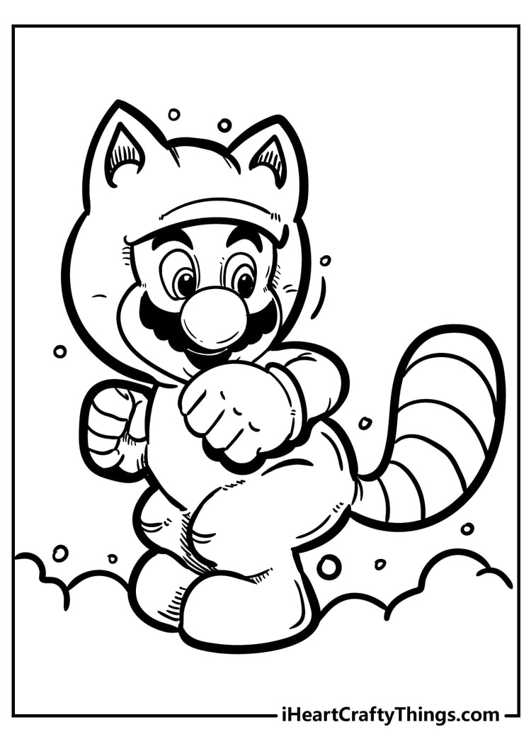 Super mario bros coloring pages free printables