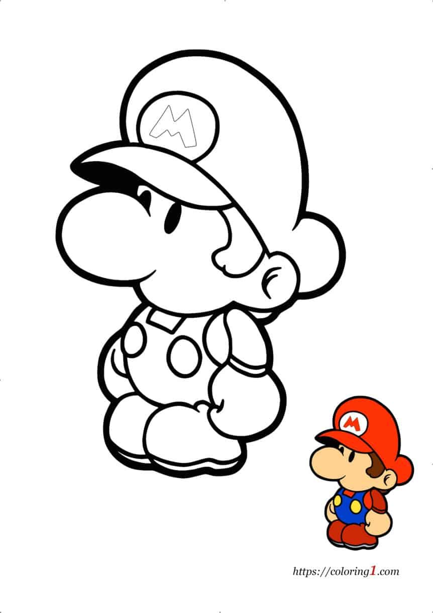 You can find here free printable coloring pages of baby mario collection of super mario colorâ mario coloring pages super mario coloring pages coloring pages