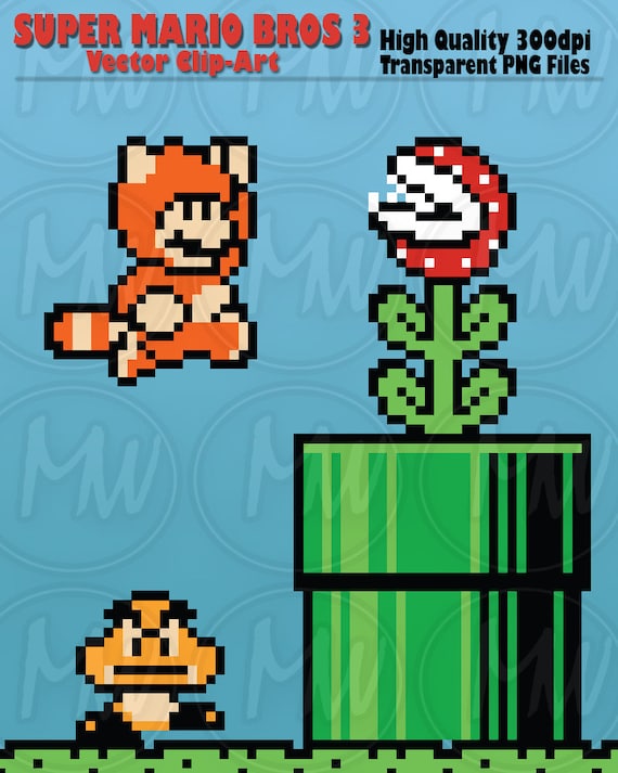 Super mario bros clipart mario pixels