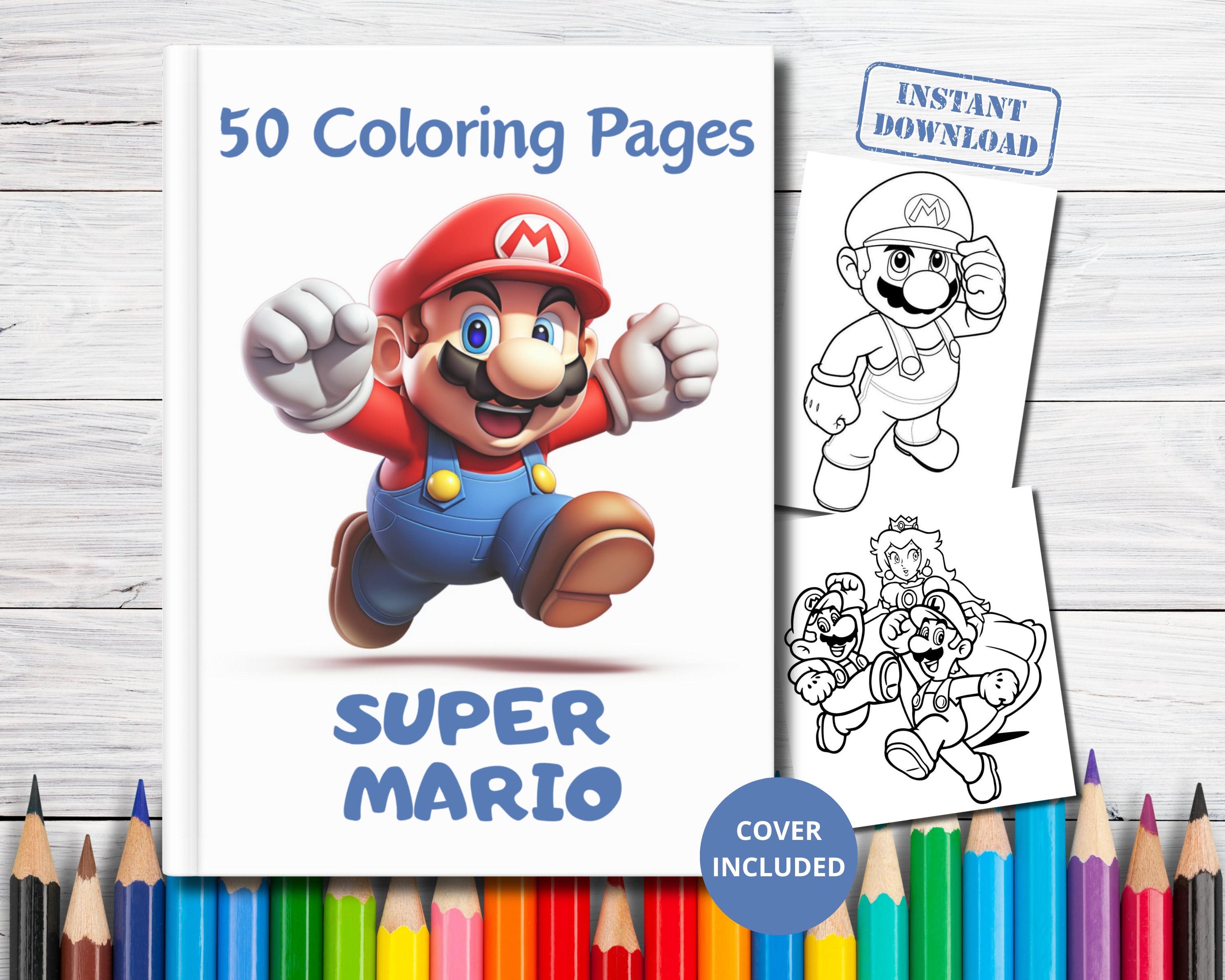 Super mario coloring pages