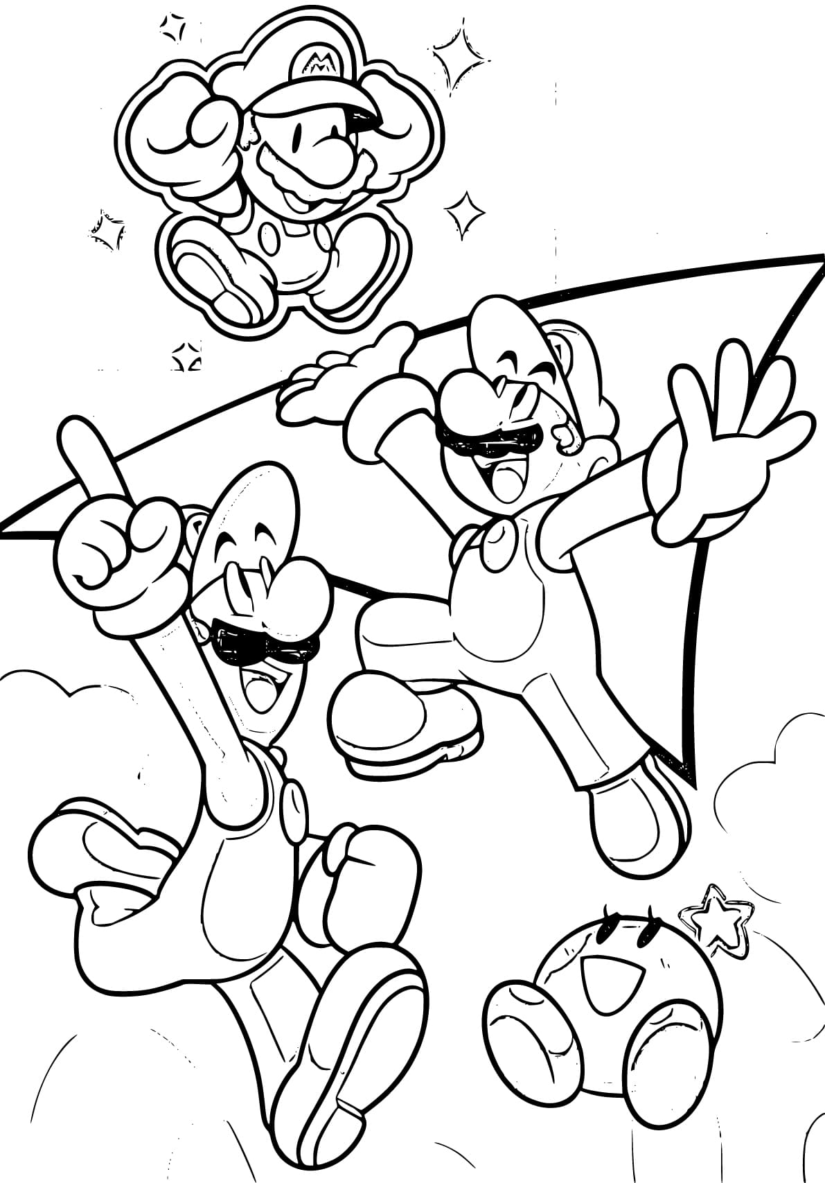 Super mario bros coloring pages