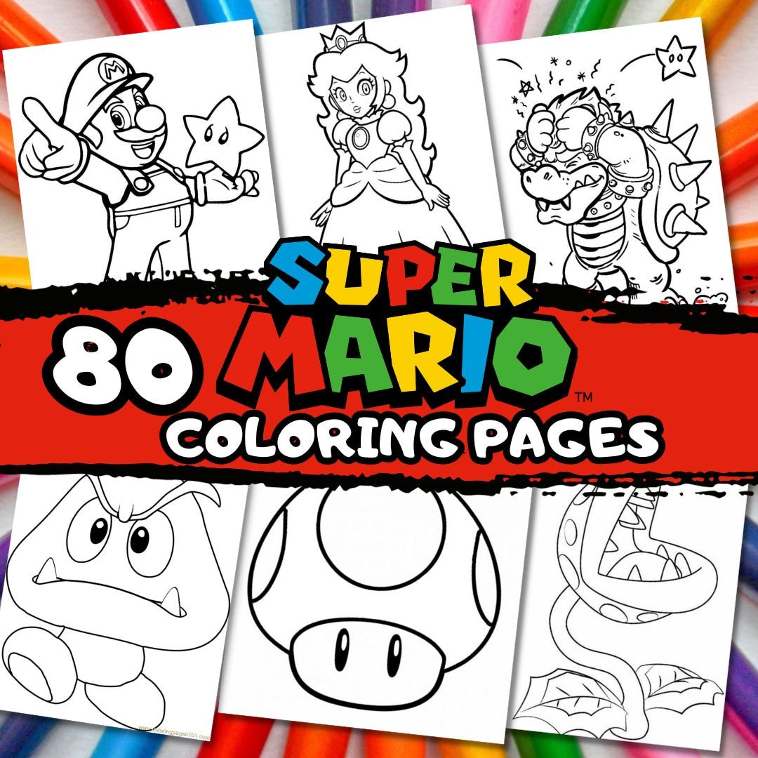 Mario coloring book