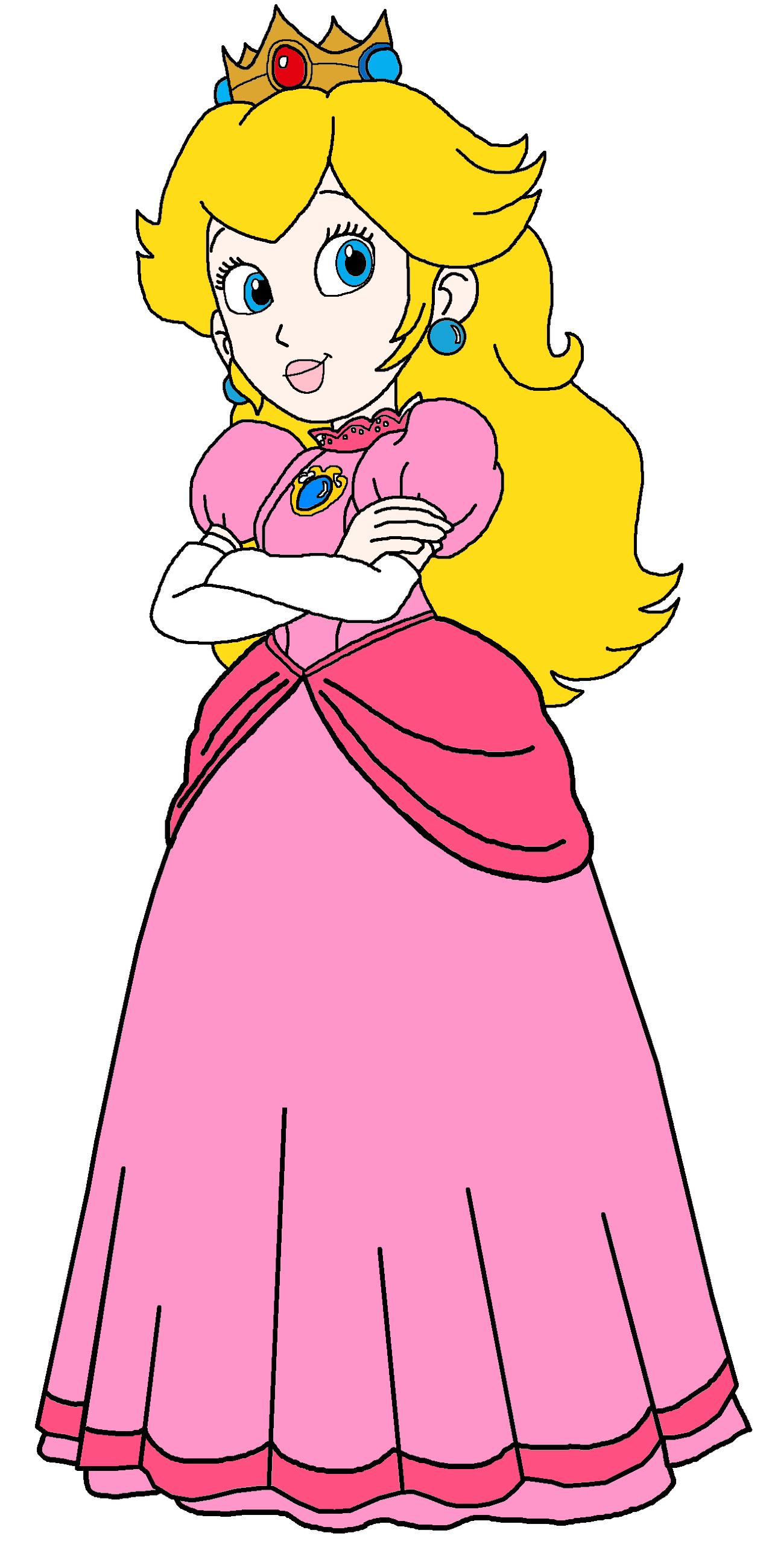 Princess peach coloring page by bubbawastaken on