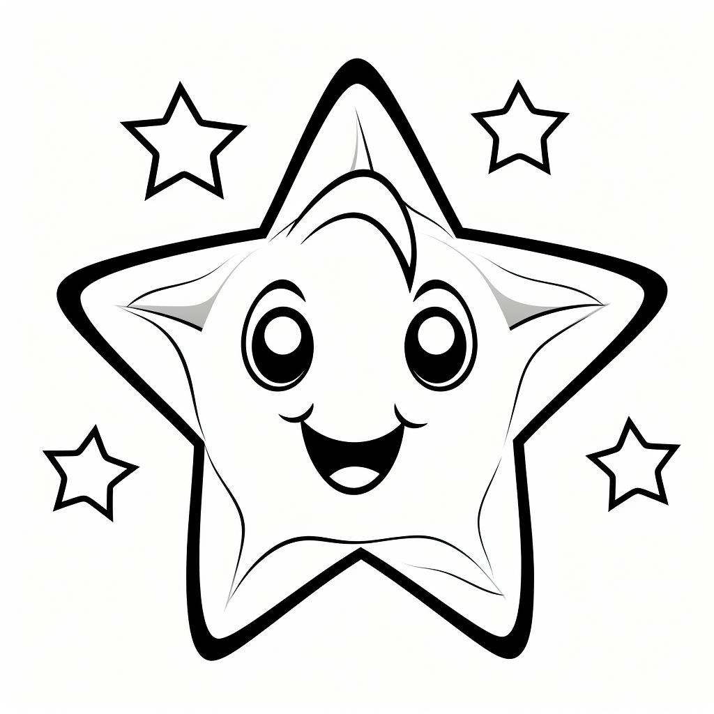 Fancy star coloring pages