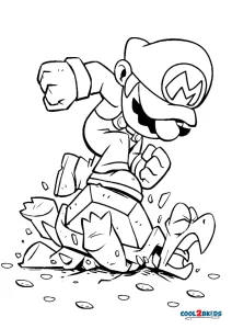 Free printable mario brothers coloring pages for kids