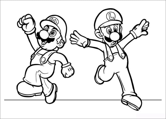 Mario coloring pages